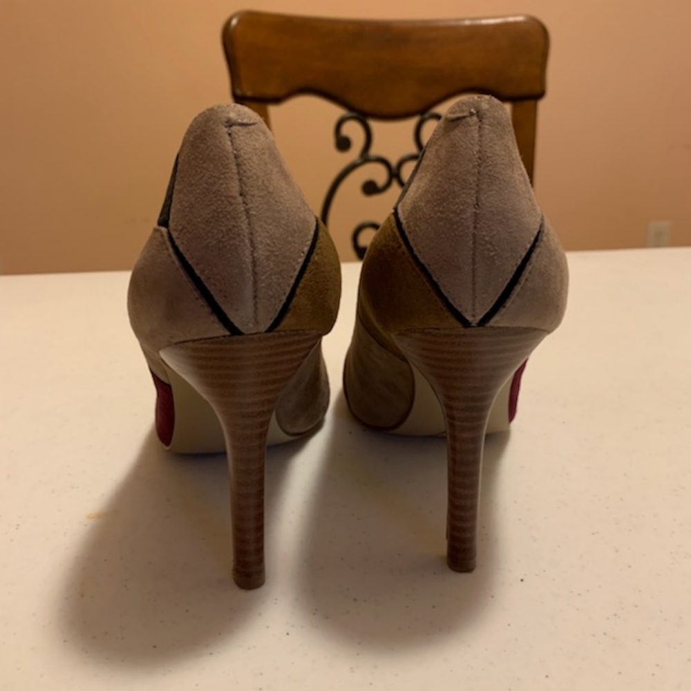 Patchwork Suede Pump-9 - image 4